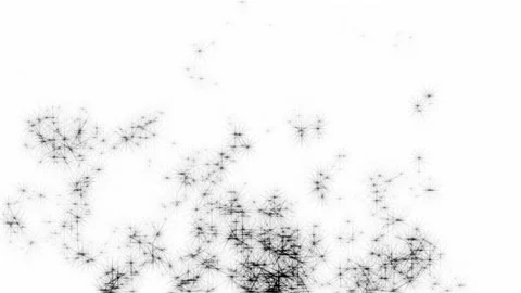 Spreading Black Sparks Cloud Effect Stock Footage 153724830