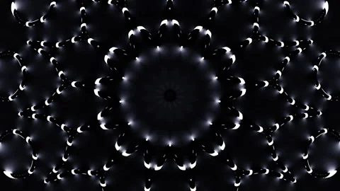 Spreading circles of neurons making creative symmetrical pattern. Design Stock Footage 249096218