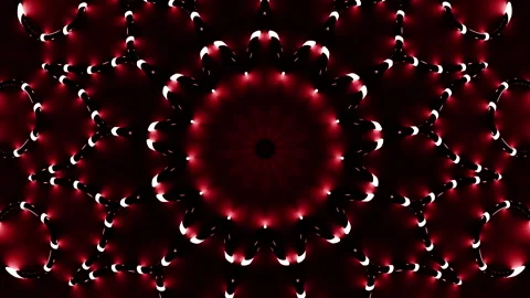 Spreading circles of neurons making creative symmetrical pattern. Design Stock Footage 249204058