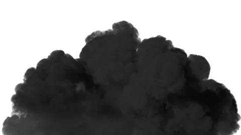 Spreading colored smoke / Colored ink spreading in water, wiping frame from down Stock Footage 83653481