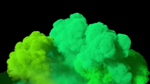 Spreading colored smoke, wiping frame from down to top. Stock Footage 83538049