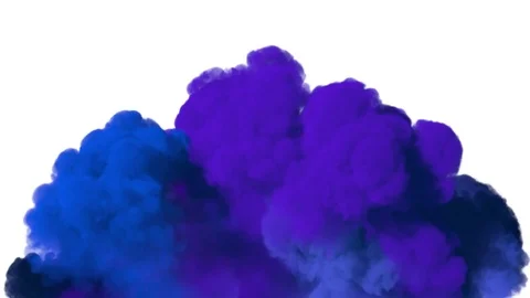 Spreading colored smoke, wiping frame from down to top. Video stock 83658380