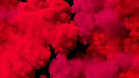 Spreading colored smoke, wiping frame horizontally. Short distance. Stock Footage 88952712