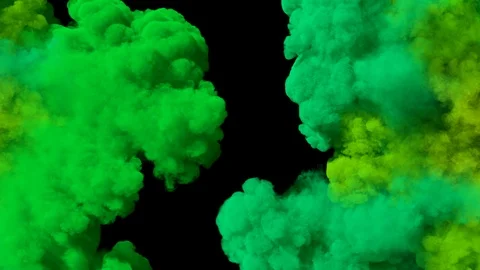 Spreading colored smoke, wiping frame horizontally. Medium distance. Stock Footage 88960995