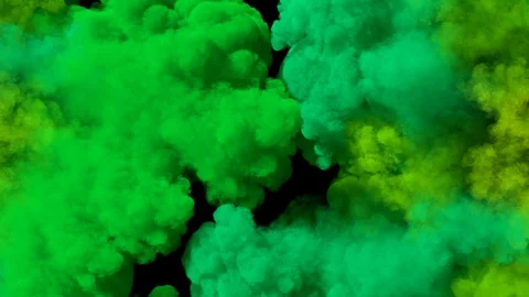 Spreading colored smoke, wiping frame horizontally. Short distance. Video stock 88961078