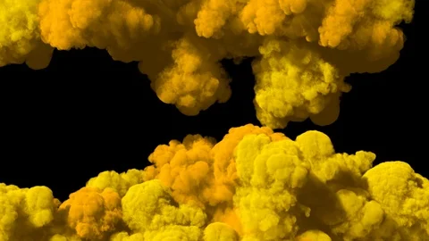 Spreading colored smoke, wiping frame vertically. Video stock 91875554