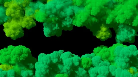 Spreading colored smoke, wiping frame vertically. Video stock 91924034