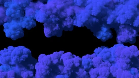 Spreading colored smoke, wiping frame vertically. Stock Footage 93101650