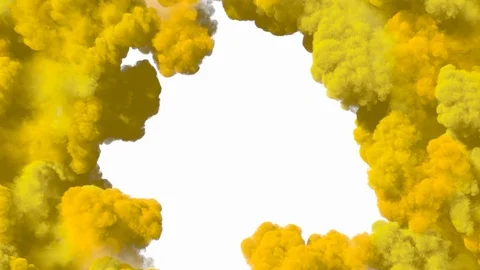 Spreading colored smoke, wiping frame concentrically inwards. Stock Footage 106886068