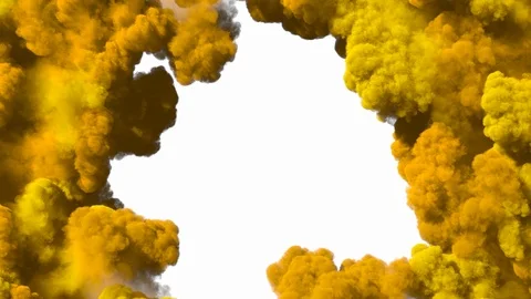 Spreading colored smoke, wiping frame concentrically inwards. Stock Footage 106887962