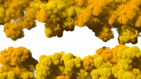 Spreading colored smoke, wiping frame vertically. Stock Footage 106947021