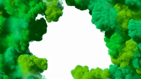 Spreading colored smoke, wiping frame concentrically inwards. Stock Footage 107094295