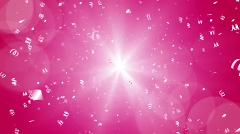 Spreading Confetti motion background - Pink Color Stock Footage 68630727