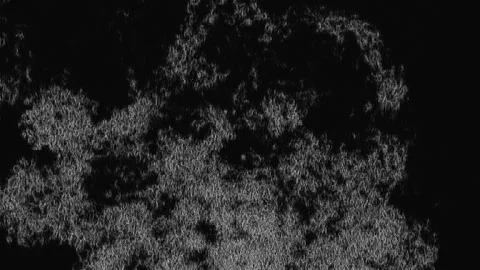 Spreading Distorted Black and White Clouds Stock Footage 153719884