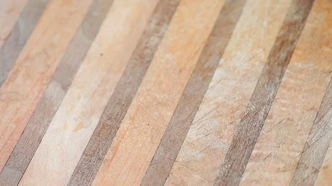 Spreading flour on cutting board Stock Footage 75419935