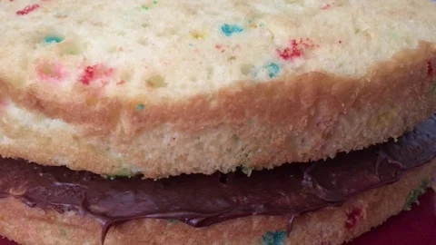 Spreading Frosting Onto Cake Close Up 스톡 동영상 79771449