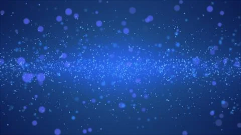 Spreading glitter particles background (blue) Stock Illustration