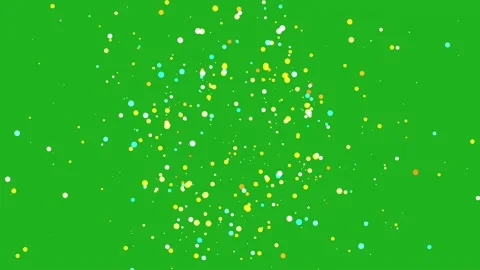 Spreading glitter particles motion graphics with green screen background Stock Footage 198327968