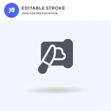 Spreading icon vector, filled flat sign, solid pictogram isolated on white, l Stock Illustration