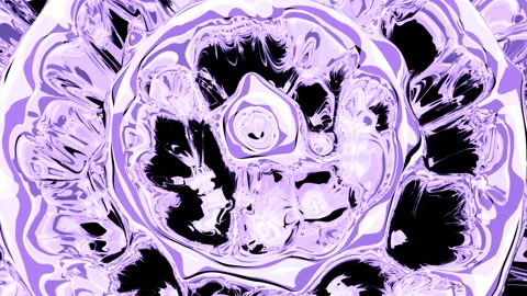 Spreading liquid magic wave rings. Design. Endlessly boiling texture. Stock Footage 253836707