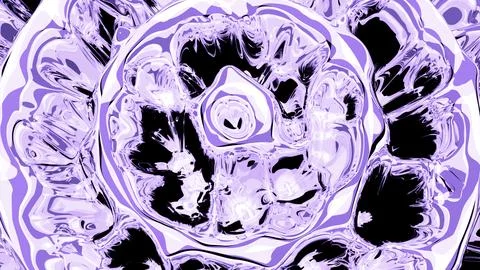 Spreading liquid magic wave rings. Design. Endlessly boiling texture. イラスト素材