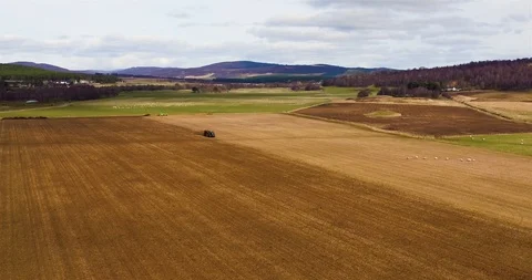 Spreading manure3 Stock Footage 105039822