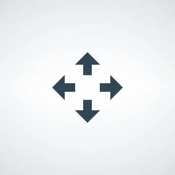 Spreading outward arrows icon. Distribution arrows. Stock vector illustration Stock Illustration