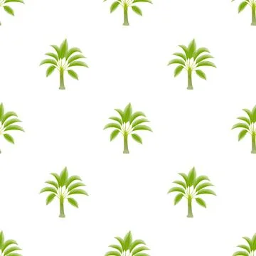 Spreading palm pattern seamless vector Stockillustratie
