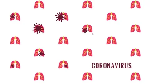 Spreading pattern of corona virus infection animation Stock Footage 143794403