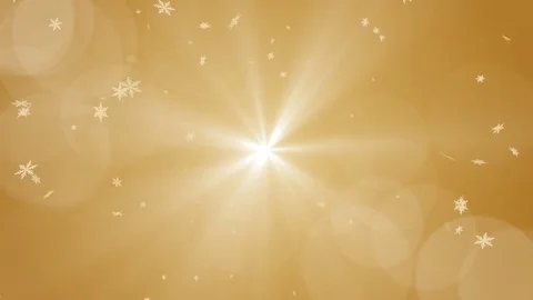 Spreading Snowflakes motion background -Gold Stock Footage 72203074