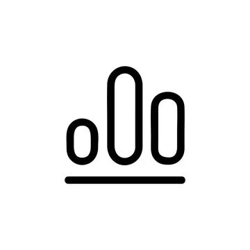 Spreadsheet app icon, Outline style, isolated on white Background. Stock Illustration