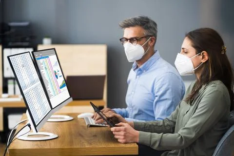 Spreadsheet Business Data Stock Photos