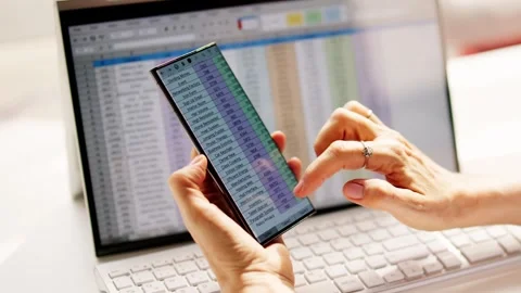 Spreadsheet Data Analyst Stock Footage 274378814