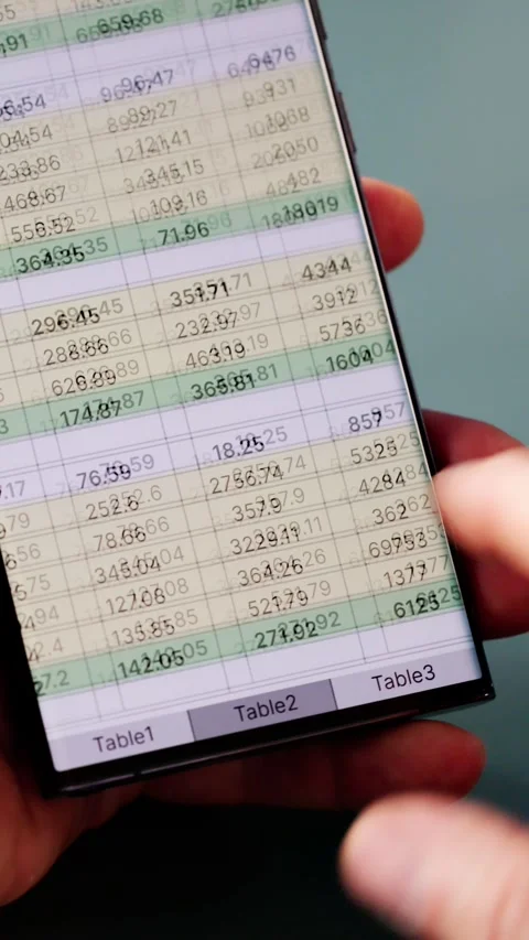 Spreadsheet Data Analyst Using Computer Software Stock Footage 300662362