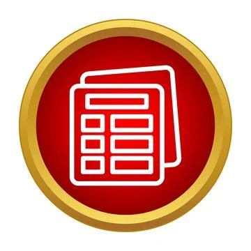 Spreadsheet document icon showing organized data for finance and business 스톡 일러스트