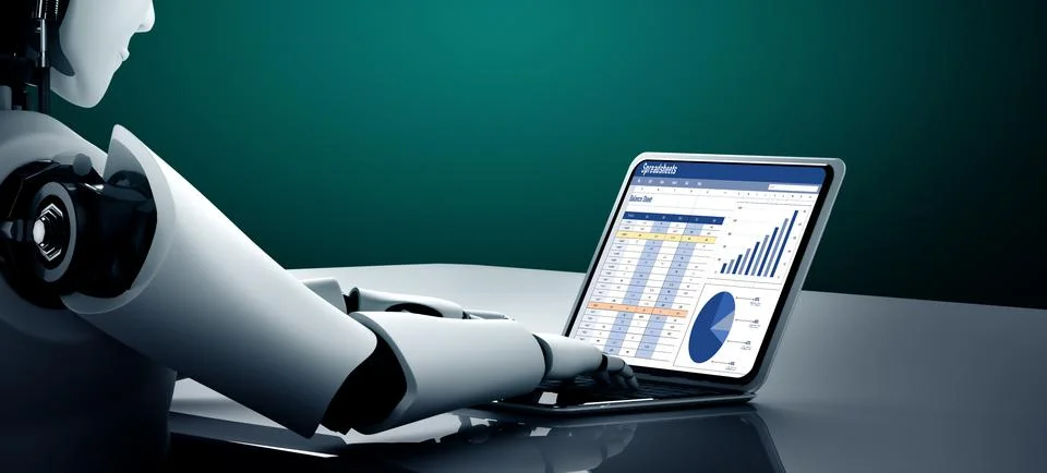 Spreadsheet Document Information Financial Startup Concept Snugly Stock Illustration