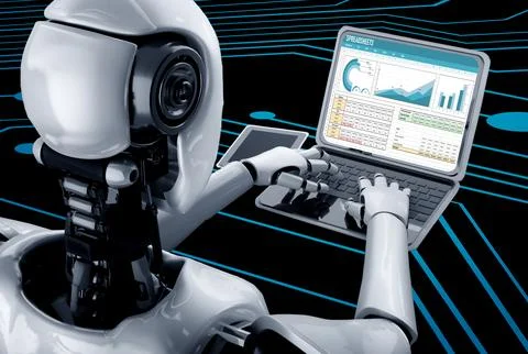 Spreadsheet Document Information Financial Startup Concept Snugly Stock Illustration