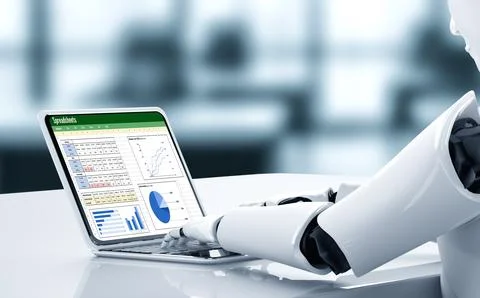 Spreadsheet Document Information Financial Startup Concept Snugly Stock Illustration