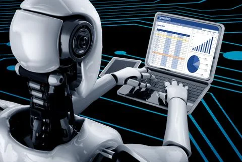 Spreadsheet Document Information Financial Startup Concept Snugly Stock Illustration