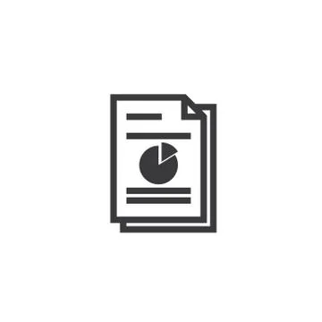 Spreadsheet document paper outline icon. isolated note paper icon in thin lin Stock Illustration
