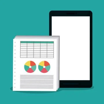 Spreadsheet icon design Stock Illustration