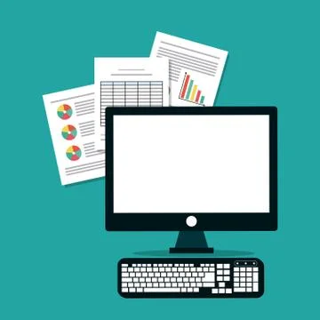Spreadsheet icon design Stock Illustration