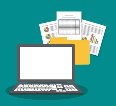 Spreadsheet icon design Stock Illustration