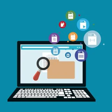 Spreadsheet icon design Stock Illustration