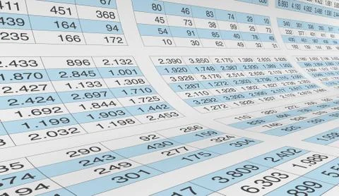 Spreadsheet Stock Illustration