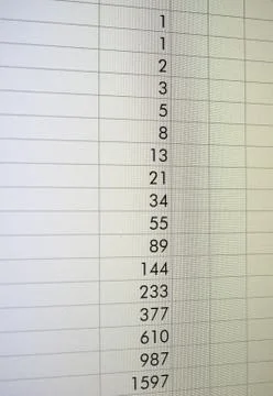 Spreadsheet on screen Stock Photos