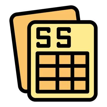 Spreadsheet software representing organized data management and calculation Stock Illustration