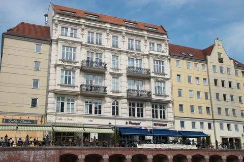 Spree river views in Berlin Stock Photos
