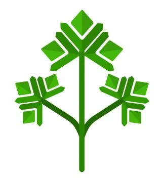 Sprig of parsley vector icon flat isolated Stock Illustration