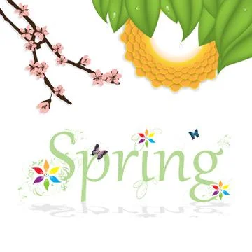 Spring abstract background Stock Illustration